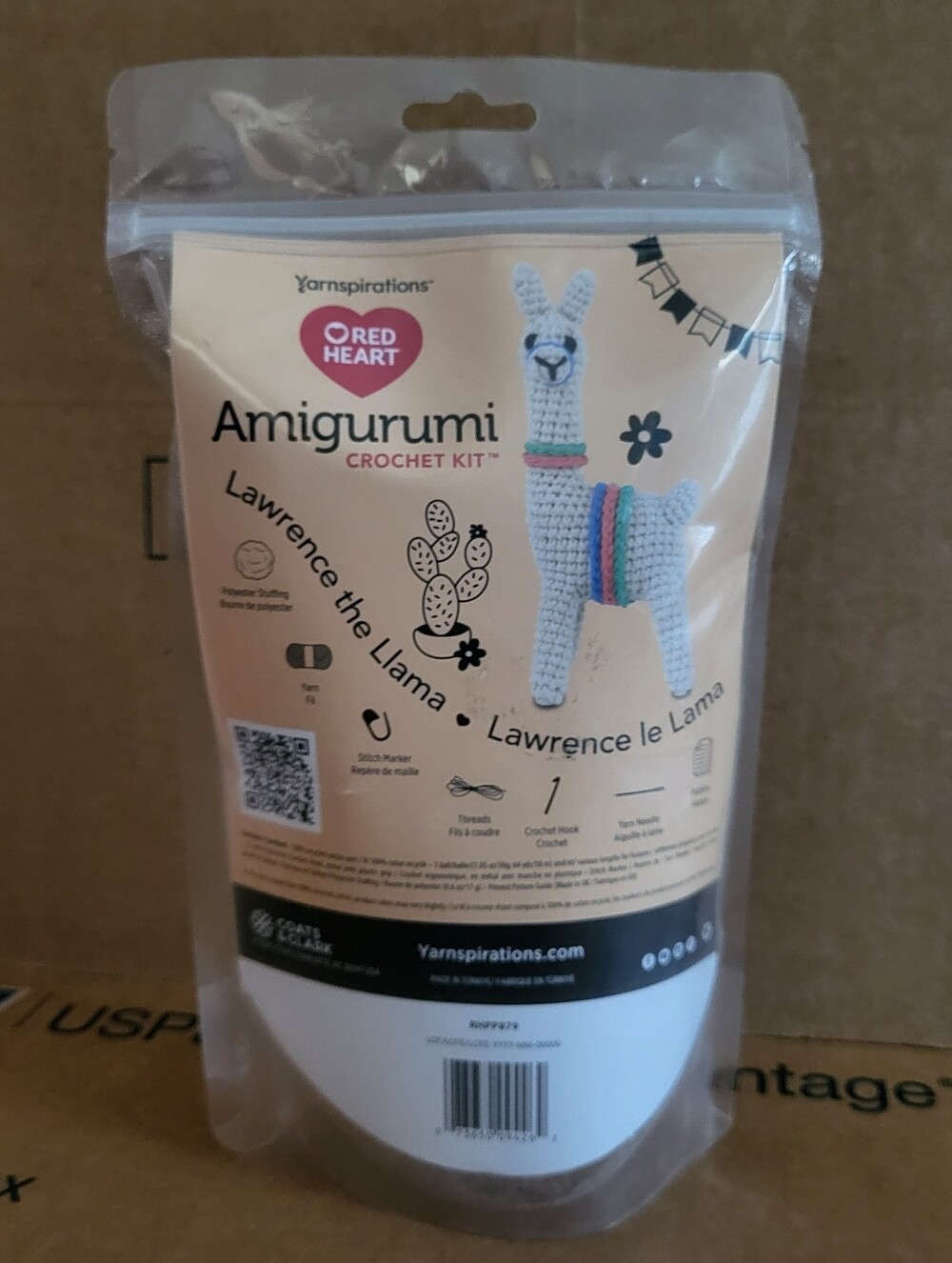 NEW Red Heart Amigurumi Crochet Kit - Lawrence the Llama